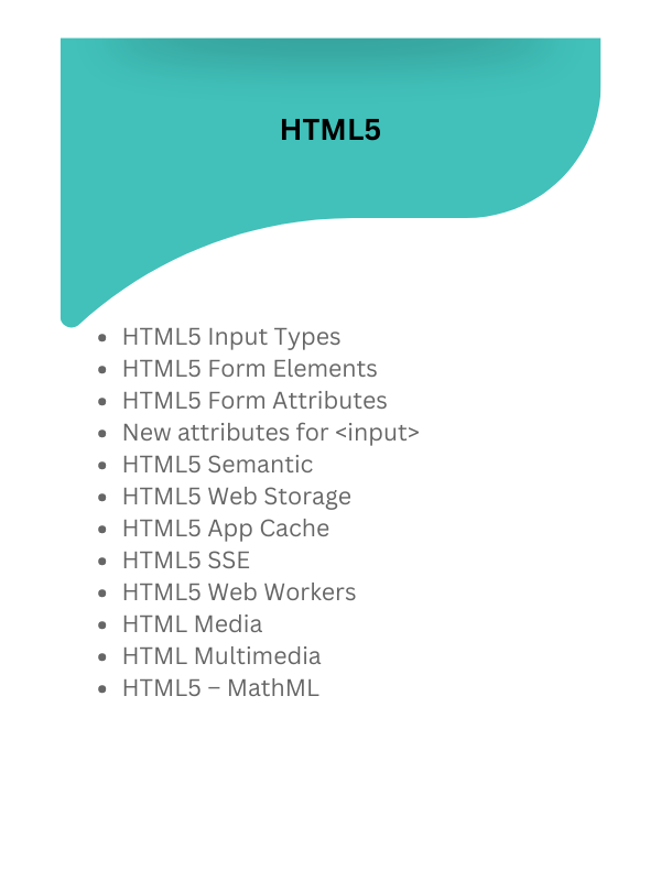 HTML5 syllabus2