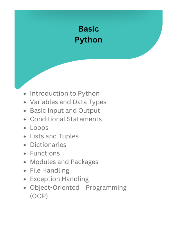 basic python syllabus