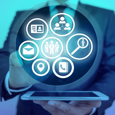 An Man with Mobile Image