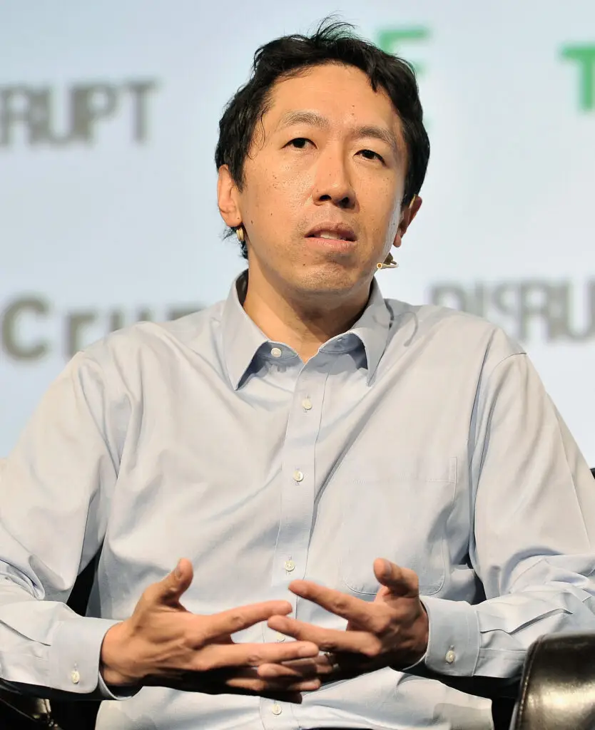 Illustration of Andrew Ng, cofounder and head of Google Brain.