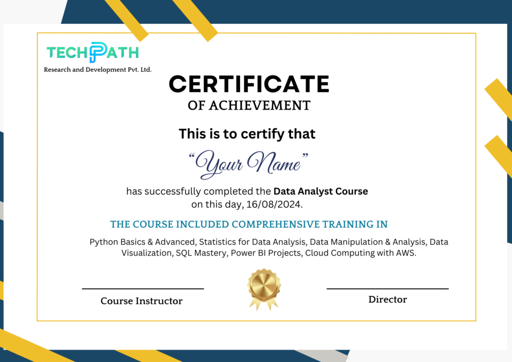 Data Analyst Certification Course